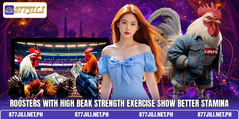 Roosters with high Beak Strength Exercise show better stamina