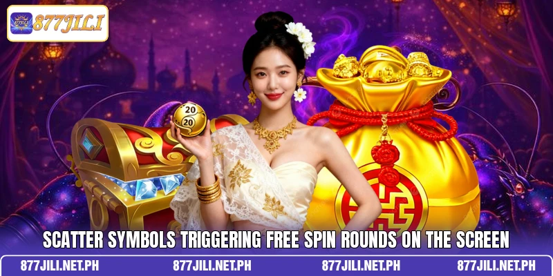 scatter symbols triggering free spin rounds on the screen
