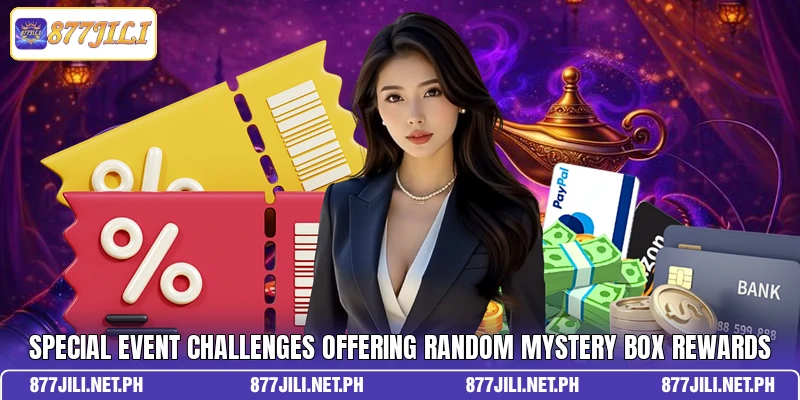 Special event challenges offering random mystery box rewards Special event challenges offering random mystery box rewards